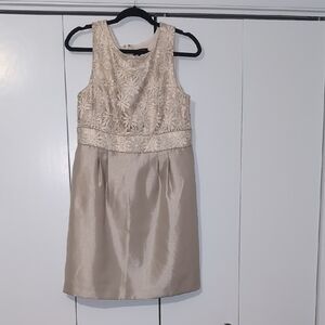 Elegant Cream Women's Dress